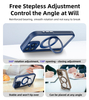 Luxury Matte Magnetic Bracket Case Transparent Protective Shockproof Phone Case for iPhone 17 Promax 16