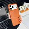 Luxury Retro Magnetic Phone Case for iPhone 16 15 14 Pro Max Portable Litchi Grain Leather Cover