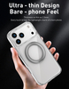 Premium Transparent Magnetic Phone Case with Kickstand & Magnetic Finger Ring TPU+Acrylic Phone case for 17 16 15 Pro Max