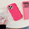 Customized Candy Color Anti-Scratch Wavy Women's Mobile Phone Case for Samsung Fashionable Accessory