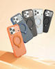 High Quality TPU+PC Magnetic Ring Stand Case 3D Dots Texture Shockproof Wireless Charge for 17/16/15 Pro Max-Wholesale