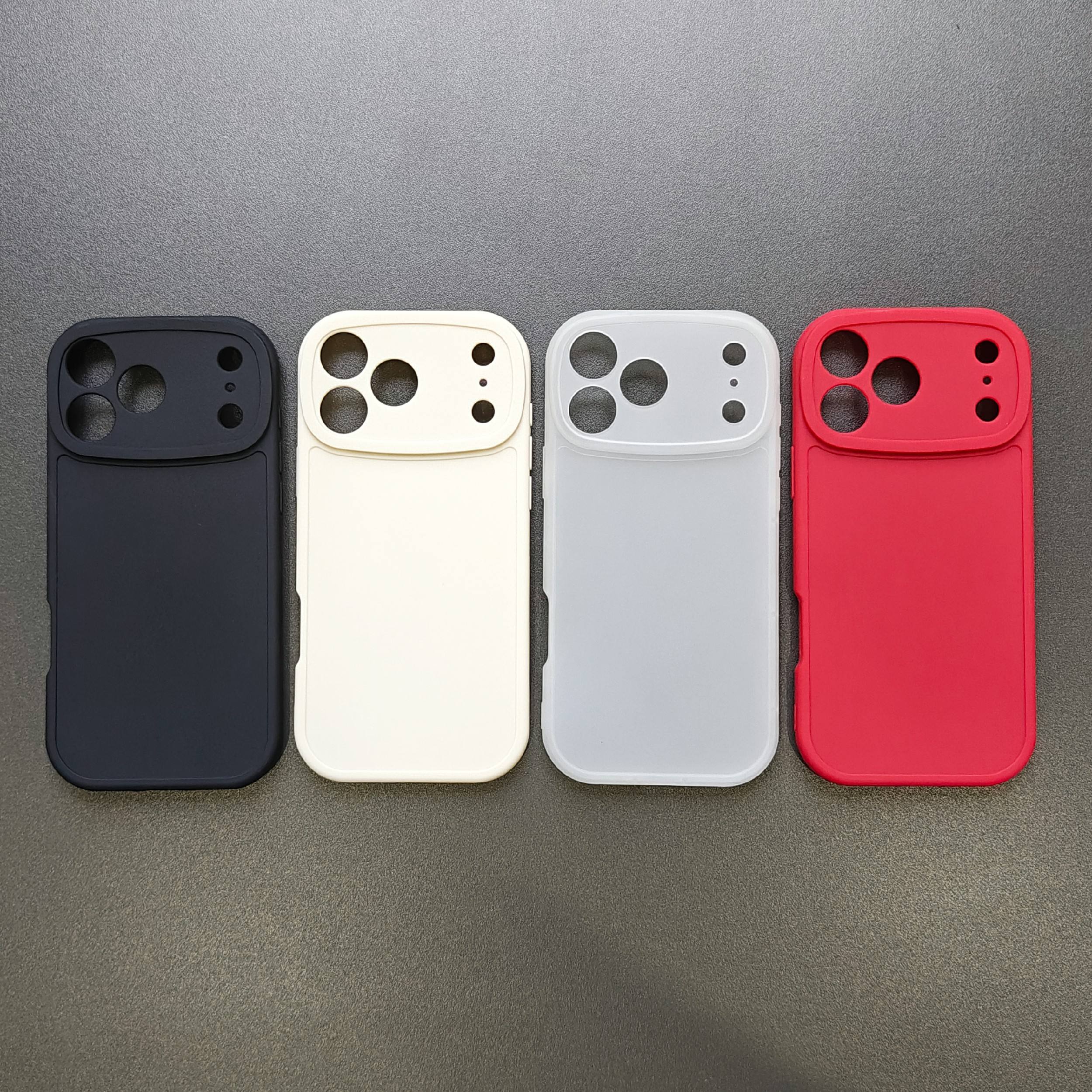 New Design Ins Style Shockproof Soft TPU Puffs Back Cover PRT Brand 4 Colors Phone Case for 17ProMax/15 Pro Max/13/12