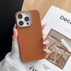 Stylish Business PU Leather Mobile Phone Cases for iPhone 16 15 14 13 12 Pro Max Shockproof Simple Back Cover