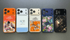 New Colorful Paintings Premium Magnetic Frosted Glass Shockproof Fashion Simple Customize PC Phone Case for 17 16 15 14
