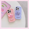 Quicksand INS Soft TPU Phone Case for Infinix Tecno Love Heart Wave Frame with Bowknot Protective Mobile Cover in OPP Bag