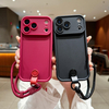 Fashion 7 Colors Candy TPU Shockproof Anti-Loss Lanyard Phone Case for 17/16/15/14/13 Pro Max