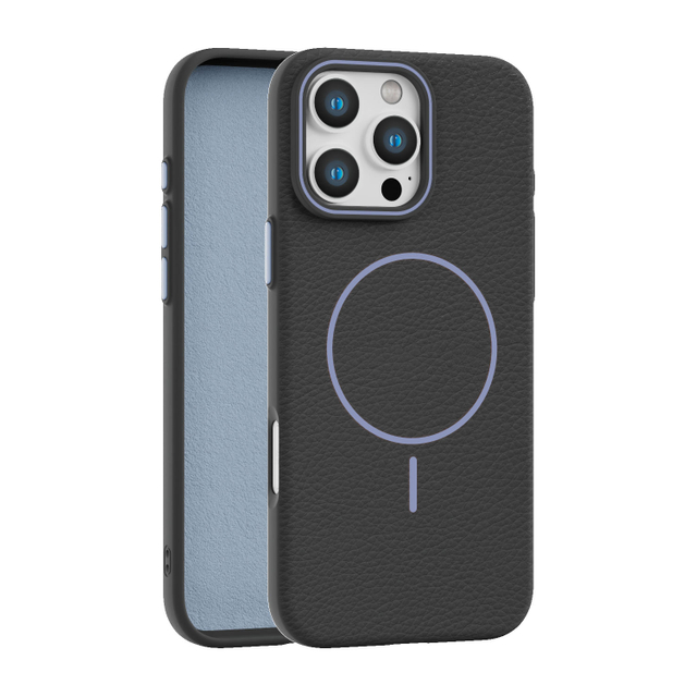 High-Cost-Performance Fashionable Leather Texture Magnetic TPU Phone Case Niche Market Cover for iPhone 16 17 Pro Max