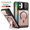 Durable Fall Prevention Strong Magnetic PC with TPU Kickstand Sliding Window with Phone Case for Samsung A06 A15 A26