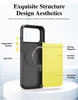 Grain Magnetic Soft TPU PC Hybrid Armor Shockproof Phone Case for 15/16/17 Pro Max & ForSamsung