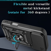 Manufacturer Wholesale Magnetic Phone Case Slide Camera Protection Cover for iPhone 16 14 Pro Max Plus 16e Ring Stand Included