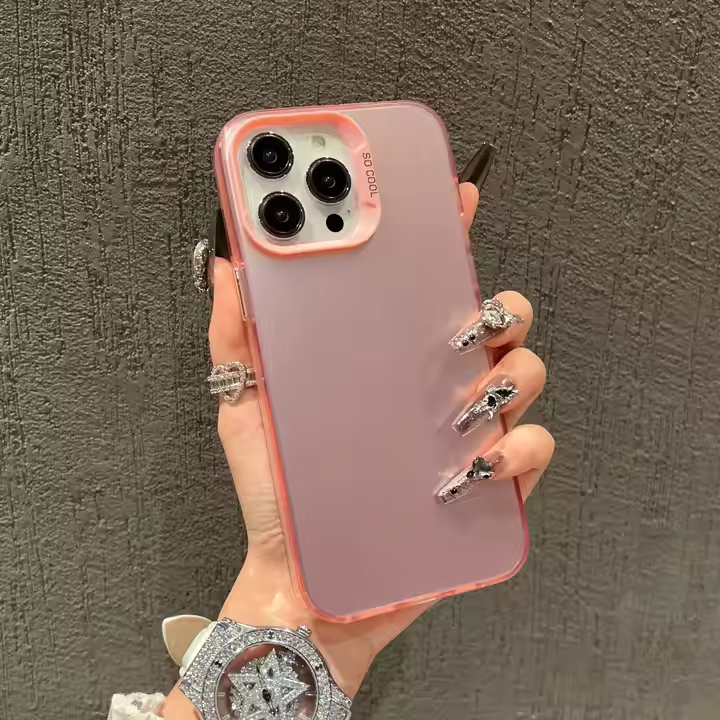 Korean Original Texture Aurora Finish Instagram-Style Premium Minimalist Business Phone Case for iPhone 16pro Max Niche Design