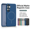 Hot Selling Anti-Drop Magnetic TPU Phone Case for Samsung S25/S24 Ultra Solid Color Matte One-Piece Mobile Phone Case