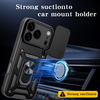 Factory Supplier 2-in-1 Magnetic Phone Case for iPhone 17 16 15 14 Pro Max Plus Offers Camera Protection Ring Stand Features