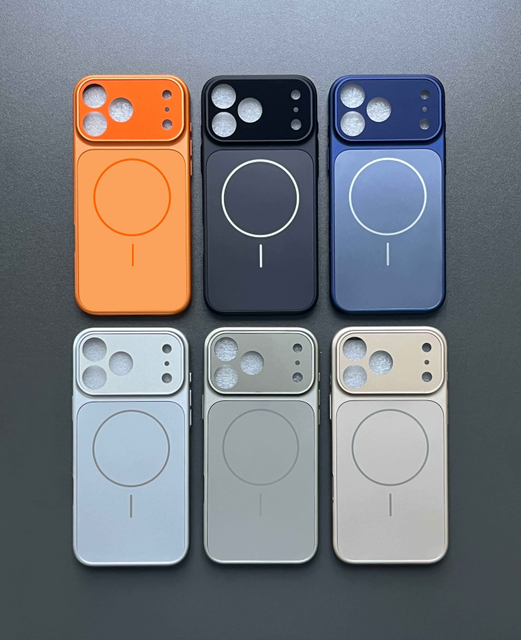 New Magnetic AG Glass Frosted Premium PC Phone Case for 17 Pro Max 17 Air 16 15 14 13 Pro Max-Minimalist Design