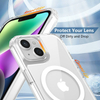 2025 TPU+PC Aity Yellow Crystal Clear Magnetic Phone Case Cover for iPhone 11 12 13 14 15 16 Yellow+Clear Phone Accessories