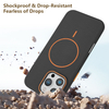 Popular Elegant Wireless Charging TPU Litchi Leather Magnetic Phone Case for iPhone Cover