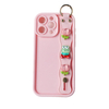 Colorful Wristband Case for iPhone 17/16/15 - Shockproof TPU, Anti-Drop Hand Strap, Slim Gradient Cover, Vibrant Design