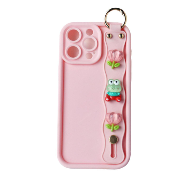 Colorful Wristband Case for iPhone 17/16/15 - Shockproof TPU, Anti-Drop Hand Strap, Slim Gradient Cover, Vibrant Design