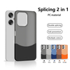 High Quality PC Mobile Phone Case for RedMi 13C Note 9Pro Nite10 Note14 Hot Selling Color Blocking Splicing Cover