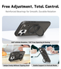 Kickstand Case Premium 3D Dots Texture Magnetic Ring Shockproof Slim Back Cover for 17/16/15 Pro Max Wireless Charge