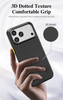 Shockproof Magnetic Case for iPhone 17/16/15 Pro Max, Grain Hybrid Armor Soft TPU Anti-Slip Protective Shell