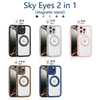 Transparent Frosting Rotatable Magnetic Kickstand PC Material Wireless Charging Phone Case for 7-17