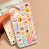 Cute 3D Cartoon Keyboard Case for iPhone 15 14 13 Pro Max Mobile Phone Cases with Decompression Kitty Toy