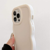 Soft Candy TPU Shockproof Phone Cover Protective Curly Wave Frame Case for iPhone 17 16 15 14 13 Pro Max Plus