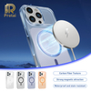 Integrated PC Magnetic Shockproof Phone Case (Transparent)-1.2mm Ultra-thin Matte Anti-fingerprint Magnetic Ring Holder for