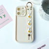 Colorful Wristband Case for iPhone 17/16/15 - Shockproof TPU, Anti-Drop Hand Strap, Slim Gradient Cover, Vibrant Design