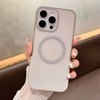 Removable Translucent Splicing Case for iPhone 16 Pro Max Matte Shockproof Magnetic Hard PC Cover