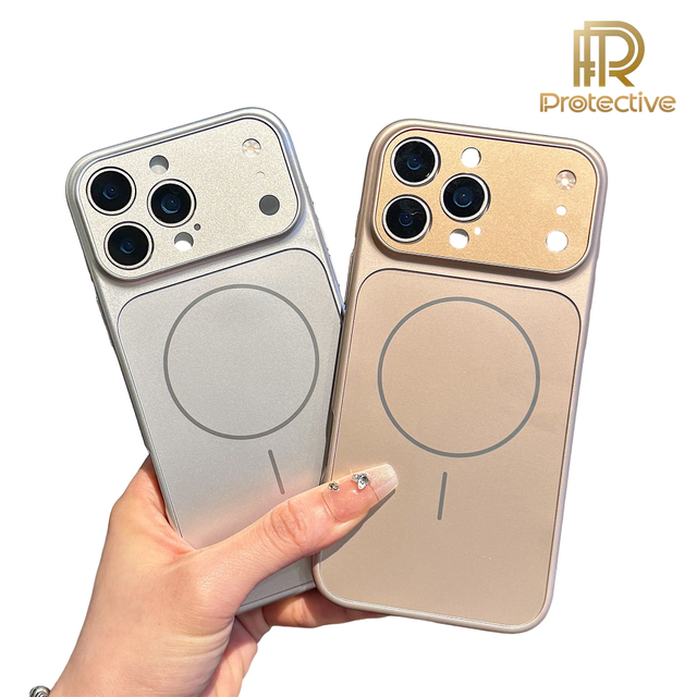 New Design Original Color Frosted AG Glass Magnetic Wireless Charging Phone Case for IPhone13 15 16 Pro Max 17air Pro Max