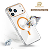 Factory Price Clear Transparent Wireless Charging PC Shockproof Magnetic Luxury Design Mobile Phone Case for 17 ProMax 16