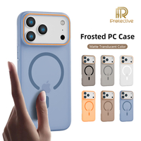 Frosted Transparent Magnetic Shockproof Waterproof Anti-Yellowing PC Matte Finish Mobile Phone Cases Secure Magnetic Snap for