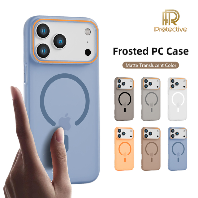 Frosted Transparent Magnetic Shockproof Waterproof Anti-Yellowing PC Matte Finish Mobile Phone Cases Secure Magnetic Snap for