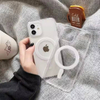 Factory Transparent Magnetic Case for iPhone 16 15 14 Pro Simple Design Wireless Charging Mobile Phone Case