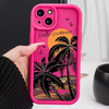 New Sunset Coconut Trees Customized Design TPU Soft Phone Cover for iPhone Xiaomi Redmi Huawei Infinix Tecno Wholesale Price