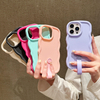 Factory Wholesales Popular Macaroon Plain Lanyard Soft TPU Mobile Phone Case for iphone 18 | iphone 15 Pro Max
