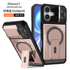 Magetic Folding Stand Phone Case for iPhone 16 17 Pro Max Mechanical Camera Lens Protective Armor Anti-Drop Mobile Phone Case