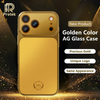 Luxury Golden Design Magnetic Shockproof PC Phone Case for 16 15 14 13 12