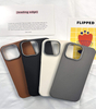 Premium Minimalist Shockproof PU Clear Solid Color Phone Case for 11 12 13 14 15 16 Pro Max (4 Colors)