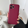 Glossy Finish Shockproof TPU Protector Cover Case for 11/12/13/14/15/16 Pro MAX 9 Colors Pure Color Design