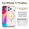 Satisfaction Guaranteed High Transparency Magnetic PC Phone Cover for iPhone 17 Promax 16 15 14 13 12 11