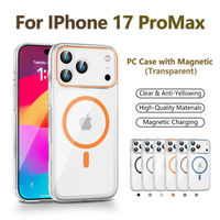 Satisfaction Guaranteed High Transparency Magnetic PC Phone Cover for iPhone 17 Promax 16 15 14 13 12 11