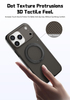 Kickstand Case Premium 3D Dots Texture Magnetic Ring Shockproof Slim Back Cover for 17/16/15 Pro Max Wireless Charge