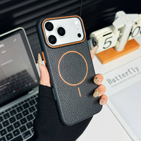 Wholesale Slim Fit Fashion Black White Leather Case for Samsung S22 Ultra A56 Magnetic Mobile Phone Case