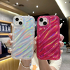 Luxury 3D Curved Texture TPU Shockproof Mobile Phone Case Painted Transparent Gradient Design for 14/13/12 Pro/XR/XS Max