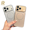 Phone Case for Samsung S23 ultra S24 S25 S26 Ultra Matte Magnetic Shockproof Plated Hard Cover With Glass Lens Protection