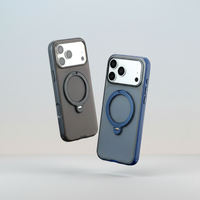 High Quality Luxury Anti-fingerprint Magnetic Kickstand Ring Mobile Phone Case for iPhone All Series