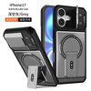 Magetic Folding Stand Phone Case for iPhone 16 17 Pro Max Mechanical Camera Lens Protective Armor Anti-Drop Mobile Phone Case